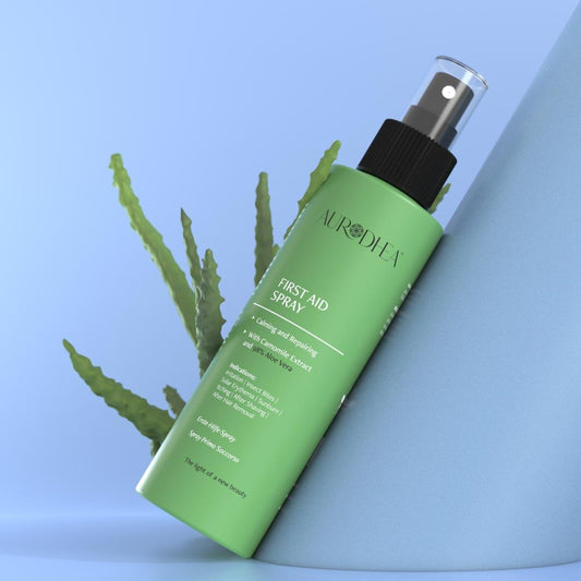 CR23B Erste-Hilfe Spray mit 98% Aloe Vera - 150 ml | Angereichert mit Kamillenextrakt