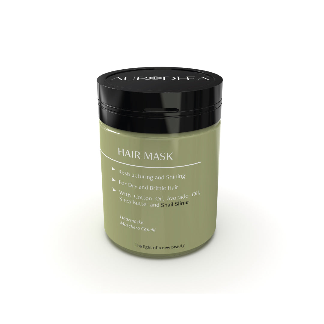 BV05B Haarmaske mit Schneckenschleim 150 ml | Angereichert mit Baumwollöl, Avocadoöl & Sheabutter