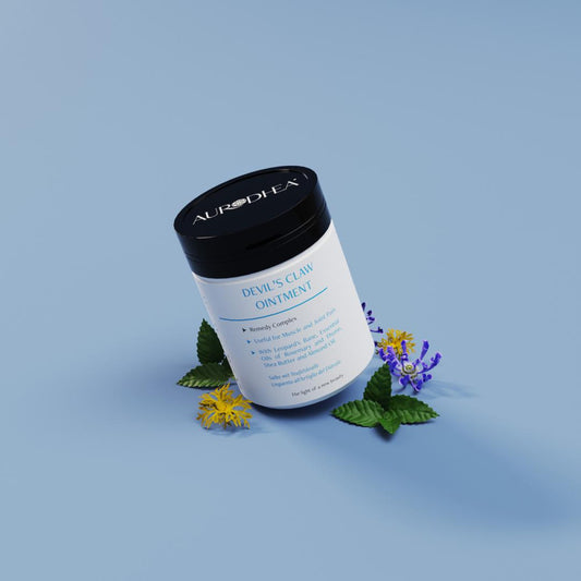 AD01B Salbe mit Teufelskralle 150 ml - 50 ml | Angereichert mit Echter Arnika, ätherischem Thymian- und Rosmarinöl, Sheabutter & Mand