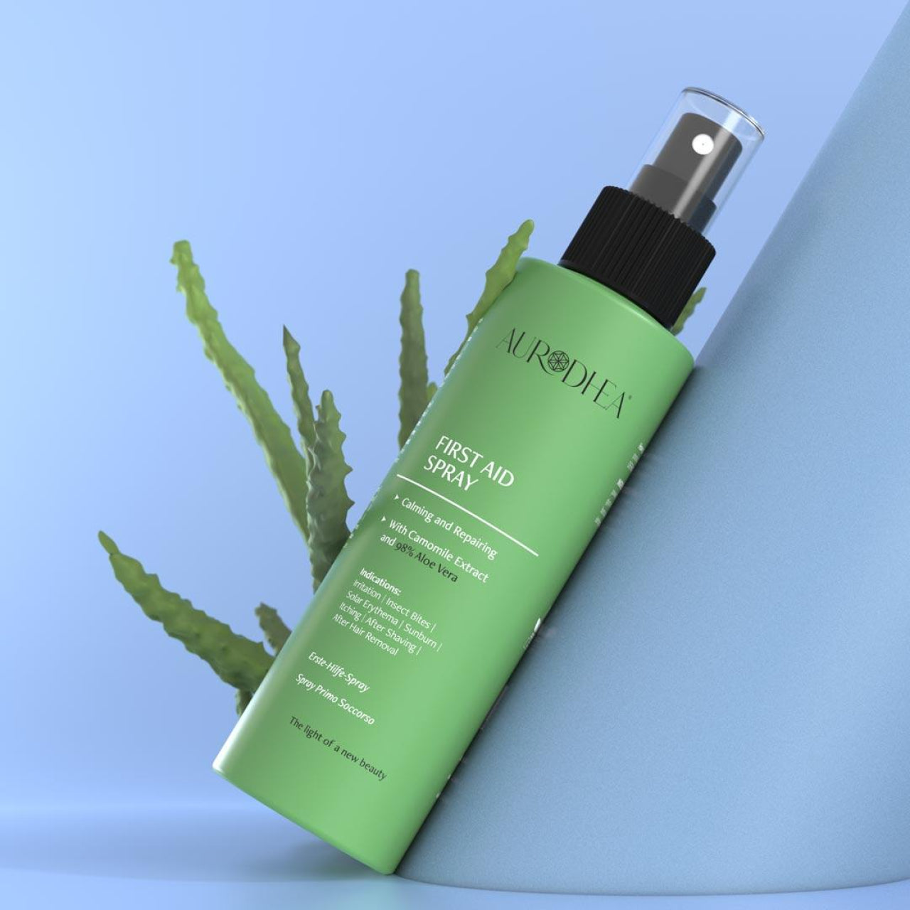 CR23B Erste-Hilfe Spray mit 98% Aloe Vera - 150 ml | Angereichert mit Kamillenextrakt
