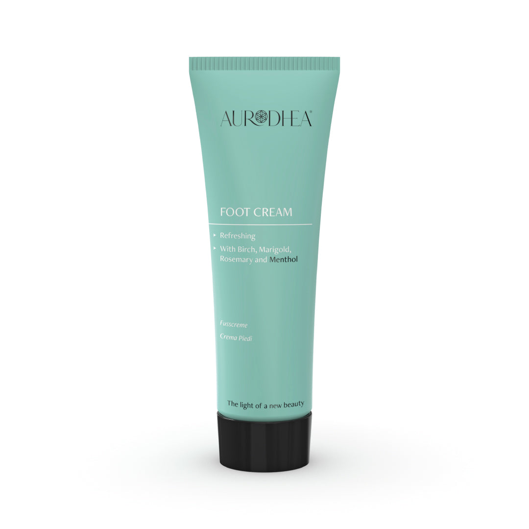 CR19B Fußcreme mit Menthol 75 ml | Angereichert mit Birken-, Ringelblumen- & Rosmarinextrakt