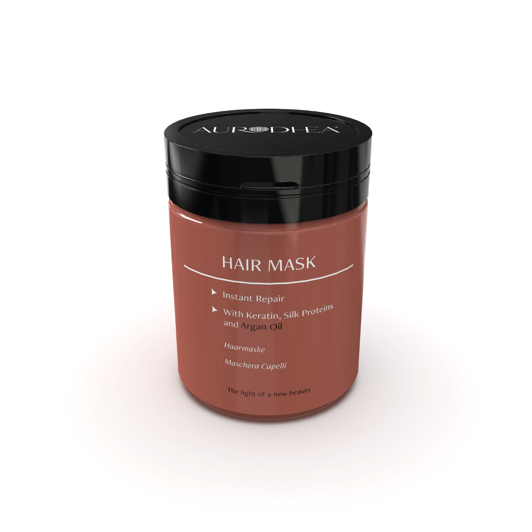 CAP24B Entwirrende Haarmaske mit Arganöl 500 ml - 150 ml - 30 ml| Angereichert mit Keratin & Seidenprotein