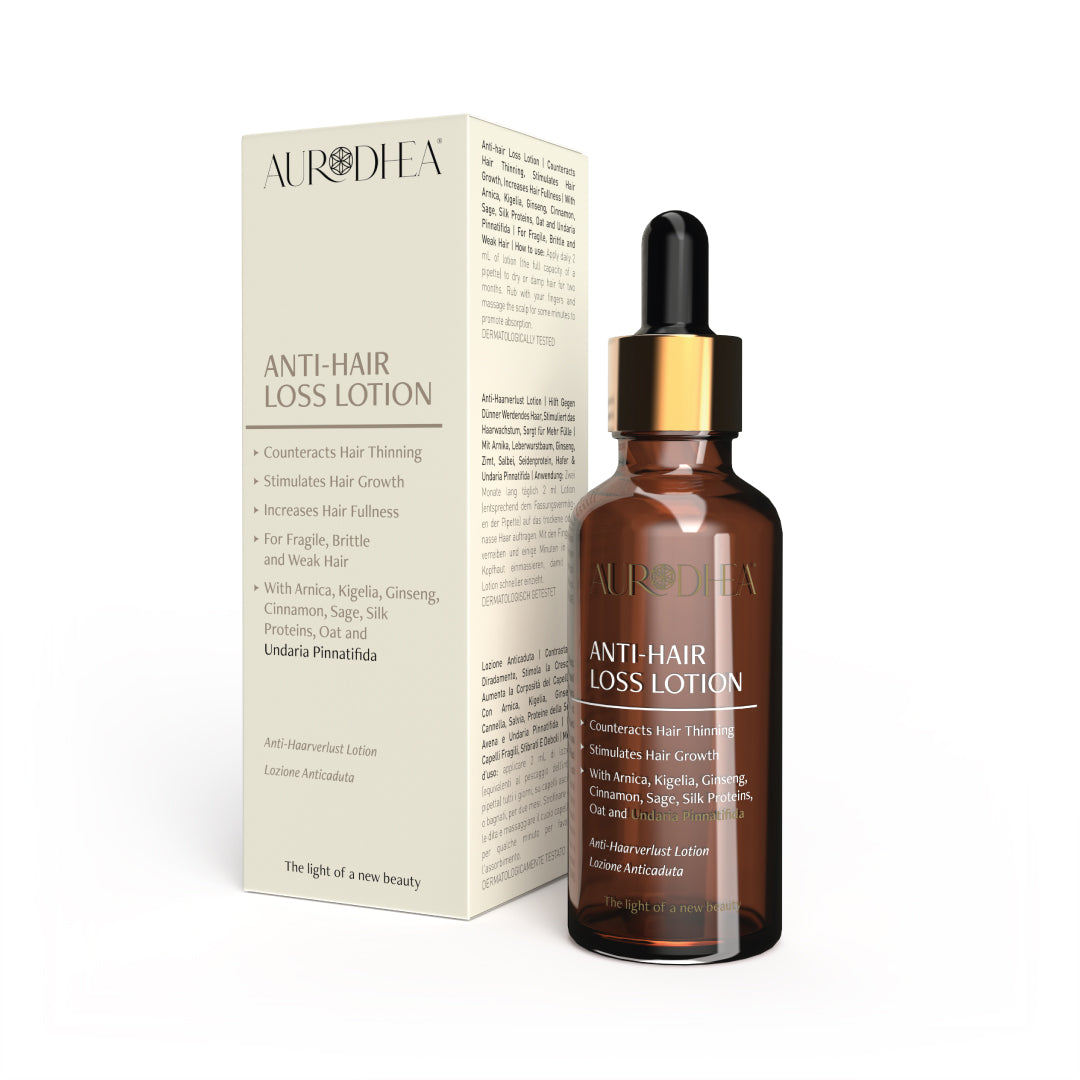 FA02B Anti-Haarverlust Lotion mit Undaria Pinnatifida 50 ml | Angereichert mit Arnika, Leberwurstbaum, Ginseng, Zimt, Salbei, Hafer & Seidenprotein