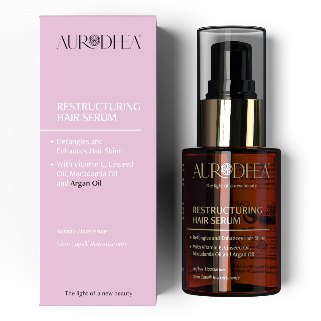 CAP25B  Aufbau-Haarserum mit Arganöl 30 ml | Angereichert mit Leinöl, Macadamiaöl & Vitamin E